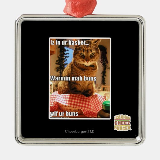 Warmin mah buns metalen ornament (Voorkant)