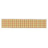 Warming geruite herfststof medium tafelloper (Horizontaal)