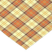 Warming geruite herfststof medium tafelloper (Hoek)