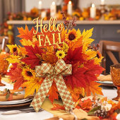 Warming geruite herfststof satijnen lint