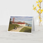 Warming Hut beroemd gemaakt door Trina Chow Kaart (Gele Bloem)