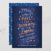 Warming Lights Feestdagenkaart (Voorkant / Achterkant)