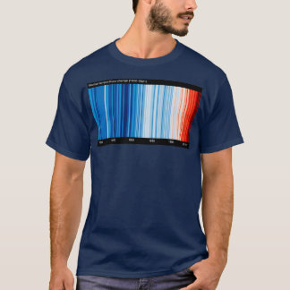 Warming Stripes, wereldwijd geëtiketteerd T-shirt