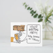 WARMING VAN HET HUIS BRIEFKAART (Staand voorkant)
