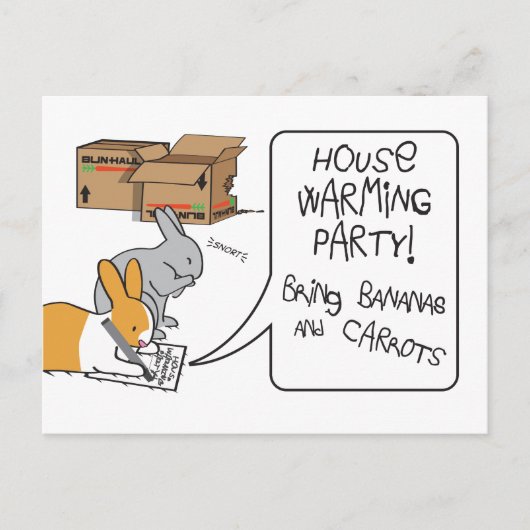 WARMING VAN HET HUIS BRIEFKAART (Voorkant)