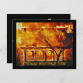 Warming van het huis kaart (Voorkant / Achterkant)