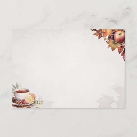 Warming Wassail Basic Blank Recept Kaart (Voorkant)