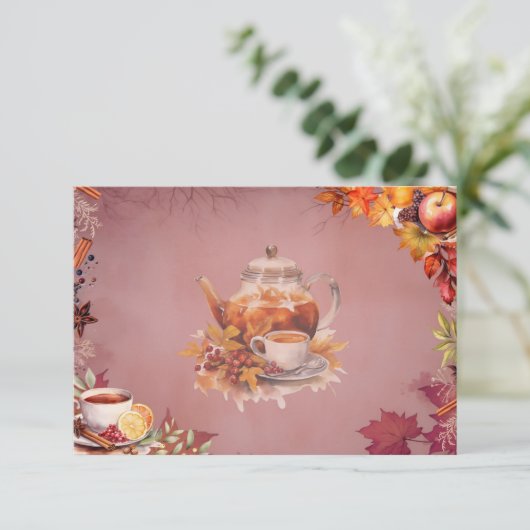 Warming Wassail Blank Recept Kaart (Staand voorkant)