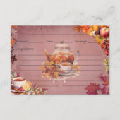 Warming Wassail Recept Kaart (Voorkant)