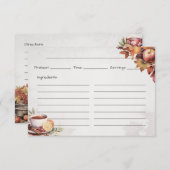 Warming WassailBasic Recept Kaart (Voorkant / Achterkant)