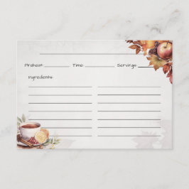 Warming WassailBasic Recept Kaart