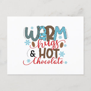 Warmknuffels en warme chocolade briefkaart