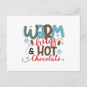Warmknuffels en warme chocolade briefkaart (Voorkant)