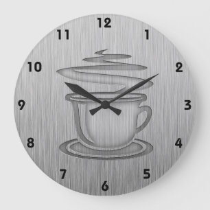 warmkoffie; Metaalblik Grote Klok