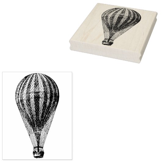  warmloperballon Rubber Kunststempel Rubberstempel (Gestempeld)
