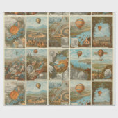 warmloperballon voor het verzamelen van Kaarten Cadeaupapier (Vlak)