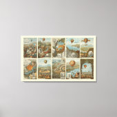  warmloperballon voor het verzamelen van Kaarten Canvas Afdruk (Voorkant)