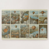  warmloperballon voor het verzamelen van Kaarten Legpuzzel (Horizontaal)