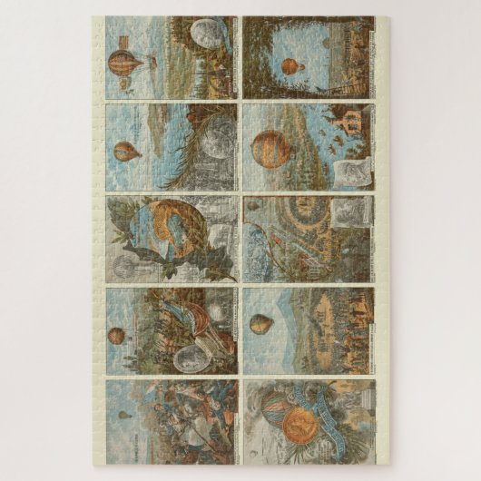 warmloperballon voor het verzamelen van Kaarten Legpuzzel (Verticaal)