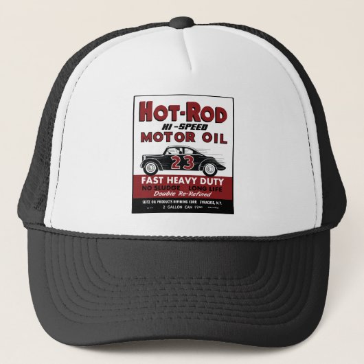  warmlopermotorolietinkt kan ontwerpen trucker pet (Voorkant)