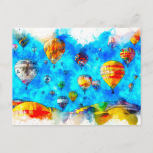 Warmluchtballon Briefkaart