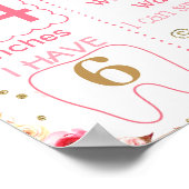 Warmluchtballon Eerste verjaardagskaartbord Poster (Hoek)