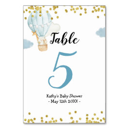 Warmluchtballon Oerwouden Modern tabelnummer Kaart