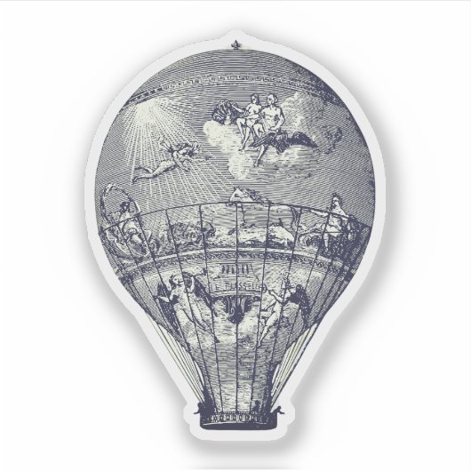 Warmluchtballon Sticker (Voorkant)