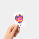 Warmluchtballonafbeelding cartoon badge (Handheld)
