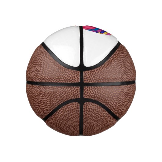 Warmluchtballonafbeelding cartoon basketbal (Rechts)