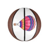 Warmluchtballonafbeelding cartoon basketbal (Verticaal)