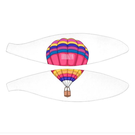 Warmluchtballonafbeelding cartoon basketbal (Panelen)