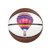 Warmluchtballonafbeelding cartoon basketbal (Voorkant)