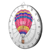 Warmluchtballonafbeelding cartoon dartbord (Voorkant Rechts)