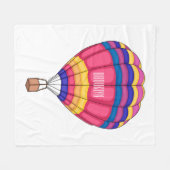 Warmluchtballonafbeelding cartoon fleece deken (Voorkant (Horizontaal))