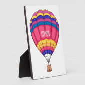Warmluchtballonafbeelding cartoon fotoplaat (Zijkant)