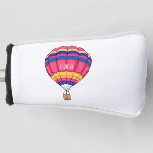 Warmluchtballonafbeelding cartoon golfheadcover (Voorkant)
