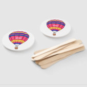 Warmluchtballonafbeelding cartoon handwaaier (Niet-gemonteerd)