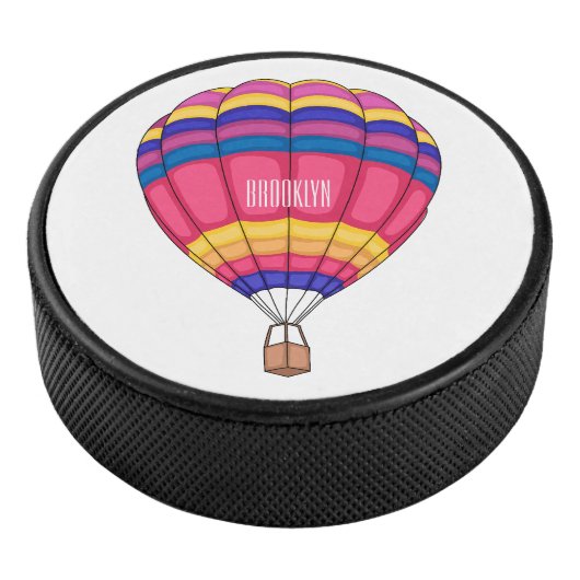 Warmluchtballonafbeelding cartoon hockey puck (3/4)