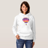 Warmluchtballonafbeelding cartoon hoodie (Voorkant volledig)