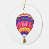 Warmluchtballonafbeelding cartoon keramisch ornament (Links)