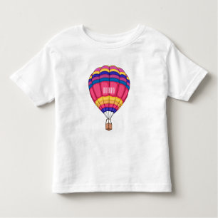 Warmluchtballonafbeelding cartoon kinder shirts