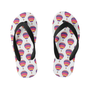 Warmluchtballonafbeelding cartoon kinder teenslippers