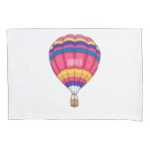Warmluchtballonafbeelding cartoon kussensloop (Voorkant)