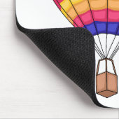 Warmluchtballonafbeelding cartoon muismat (Hoek)