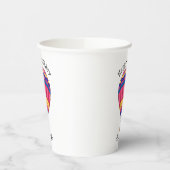 Warmluchtballonafbeelding cartoon papieren bekers (Links)