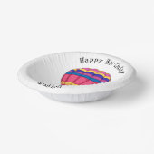 Warmluchtballonafbeelding cartoon papieren kommen (Gebogen)