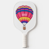 Warmluchtballonafbeelding cartoon pickleball paddle (Voorkant)