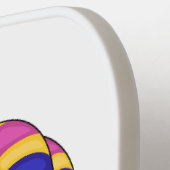 Warmluchtballonafbeelding cartoon pickleball paddle (Links Detail)