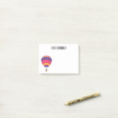 Warmluchtballonafbeelding cartoon post-it® notes (Op bureau)